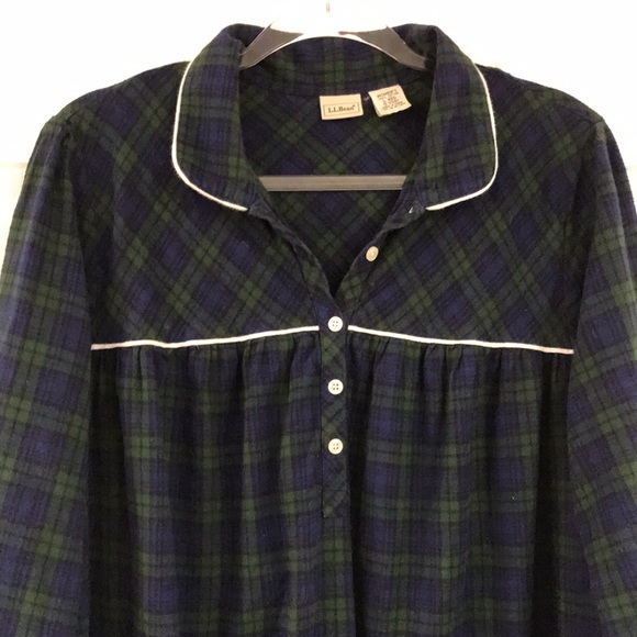 L.L. Bean Other - LL Bean long flannel gown pjs size large